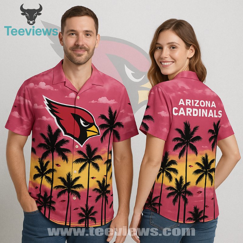 Hibiscus Coconut Red Arizona Cardinals Vintage Aloha Shirts Hibiscus Coconut Red Arizona Cardinals Vintage Aloha Shirts